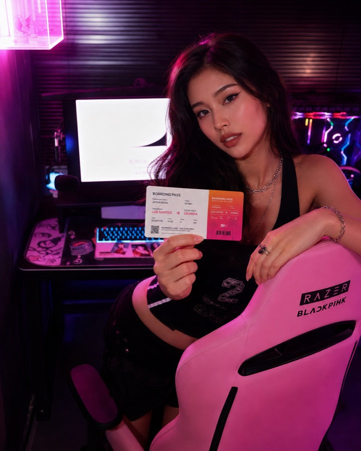 Yuki, cliente THN VI, avec son boarding pass