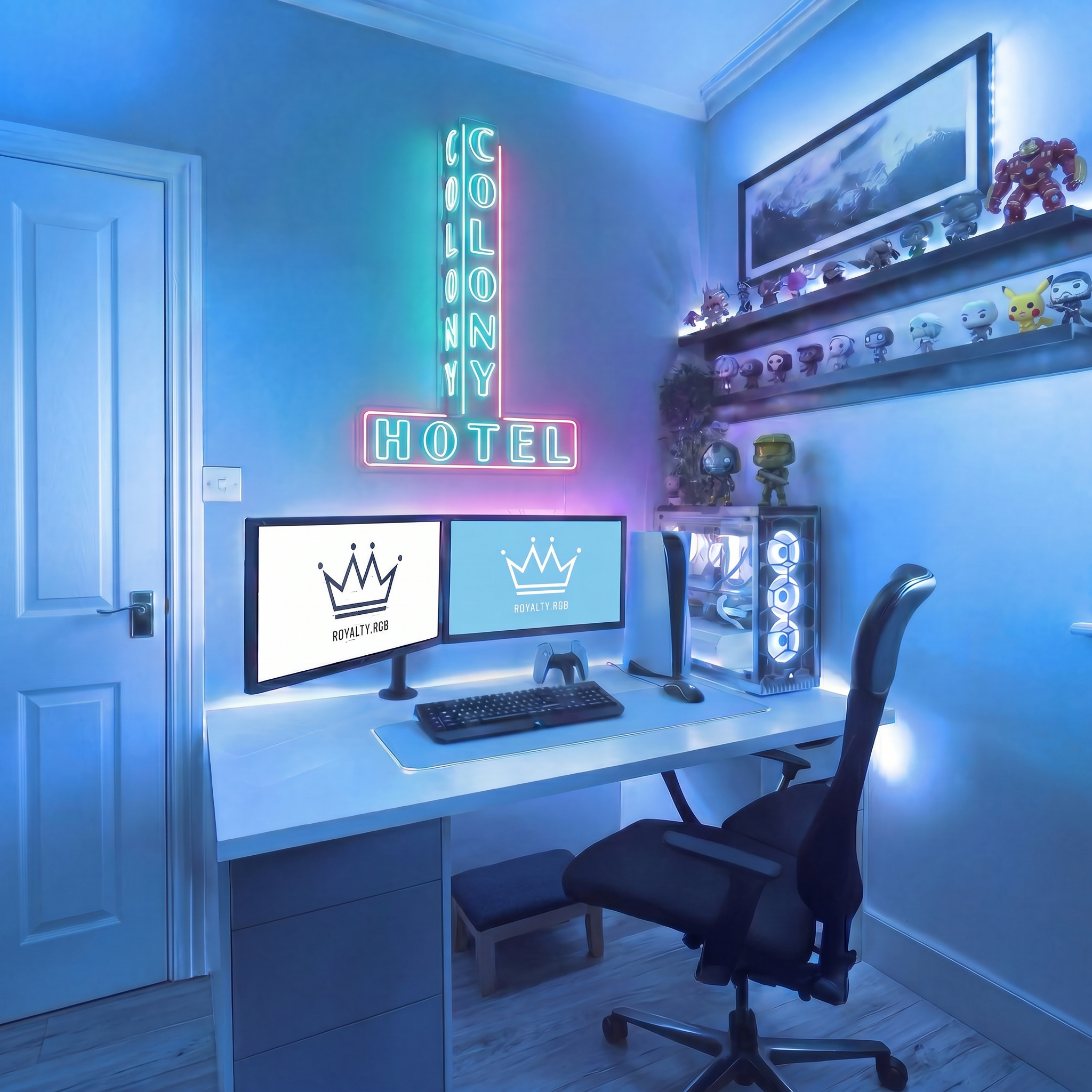 Colony Hotel LED neon at home
